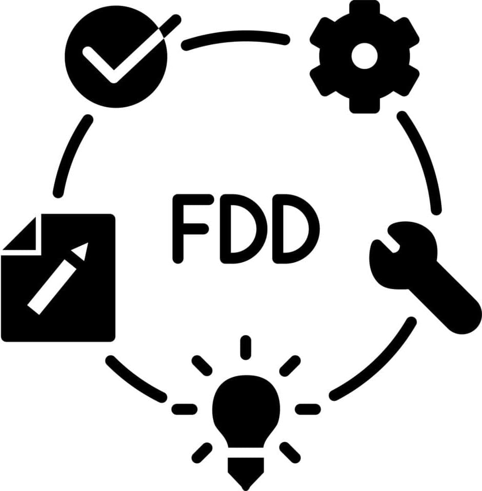Feature-driven development icon , vector