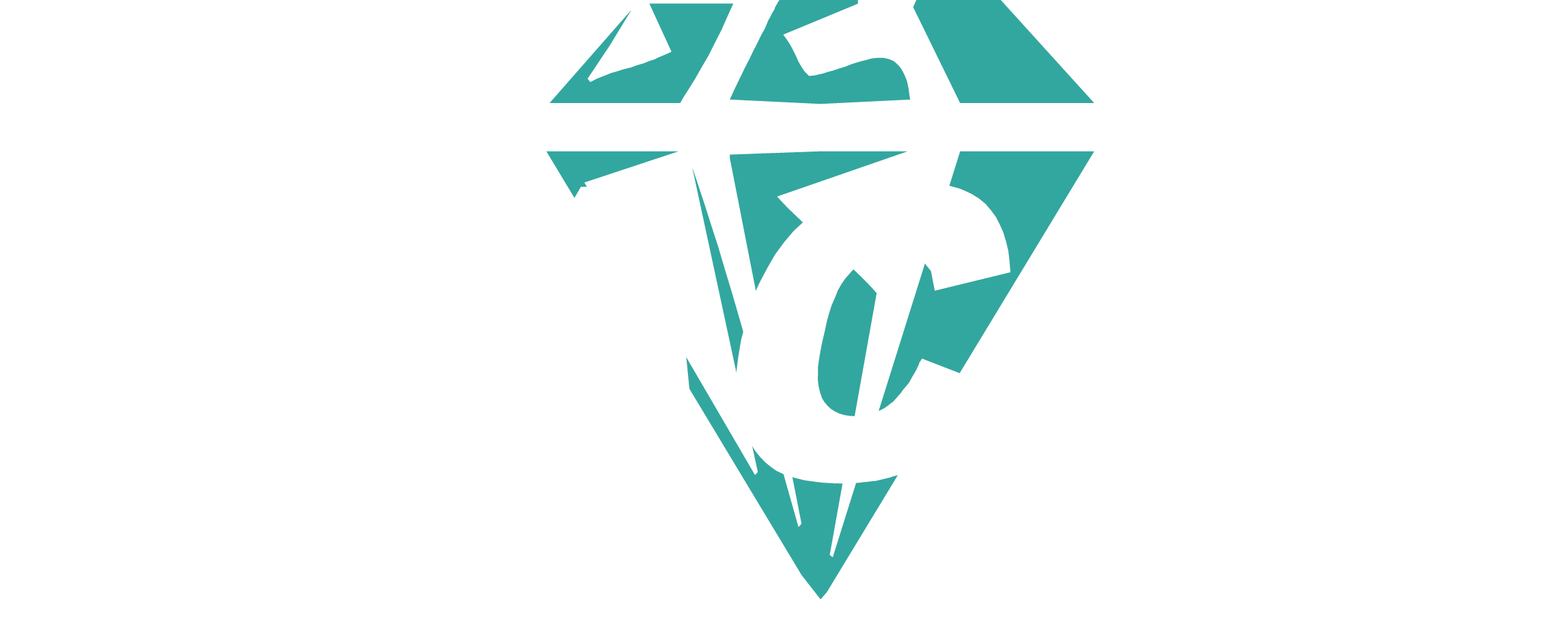 Facet Vivid Teal Logo for Dark Backgrounds